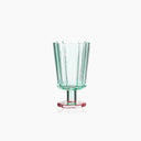 Bicchiere alto da dessert con base a fiore