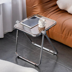 Foldable Acrylic Transparent Small Side Coffee Table
