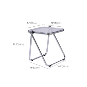 Foldable Acrylic Transparent Small Side Coffee Table