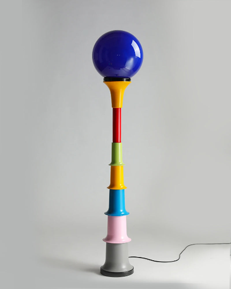 French Design 90's Retro Ball Floor Lamp