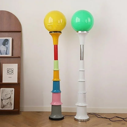 French Design 90's Retro Ball Floor Lamp