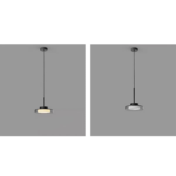 French Metal Acrylic Head Hanging Pendant Ceiling Light