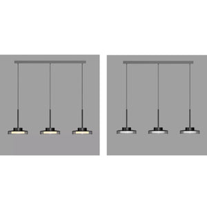 French Metal Acrylic Head Hanging Pendant Ceiling Light