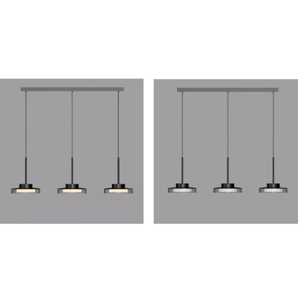 French Metal Acrylic Head Hanging Pendant Ceiling Light