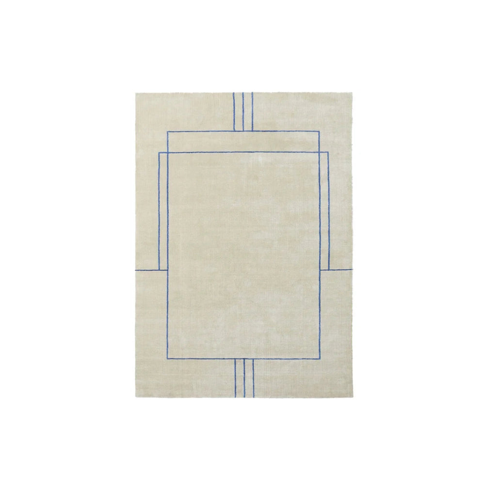 French Retro Abstract Stripe Carpet Rug