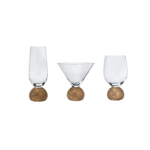 Glittering Crystal Ball Hand-Crafted Glass