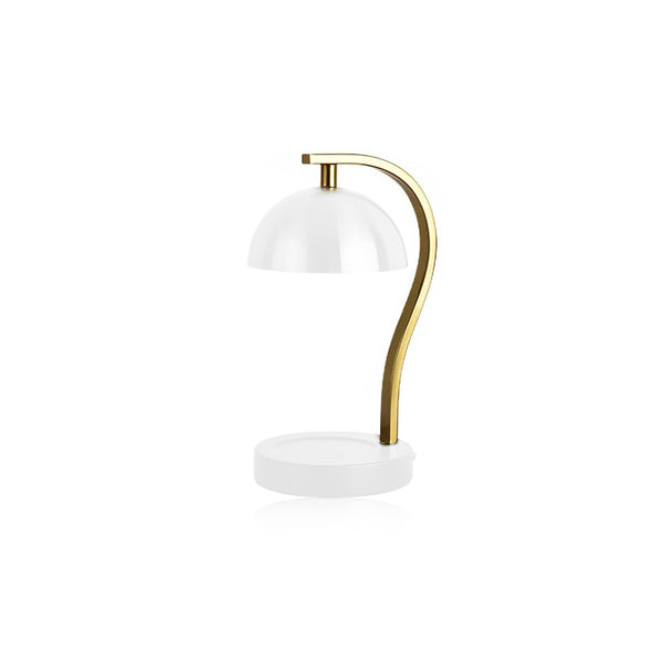 Support de bar incurvé doré pour chauffe-bougie rétro