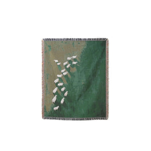 Grassland Sheep Tassel Throw Blanket