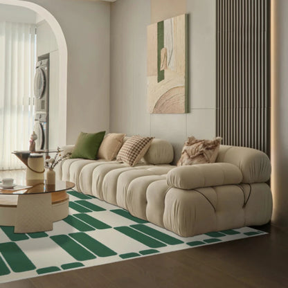 Green French Retro Carpet Area Rug