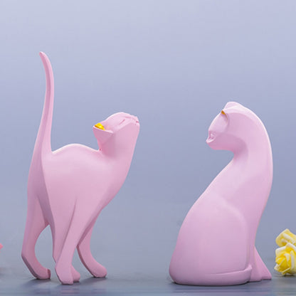 Pink Cat Sculpture
