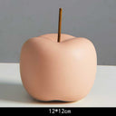 Matte Ceramic Apple Ornaments
