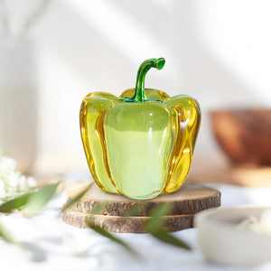 Handgefertigte Mini-Chili-Pfeffer-Kristallskulptur