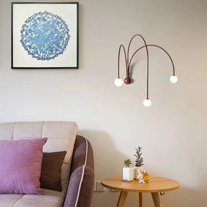 Italian Metal Branch Wall Lamp