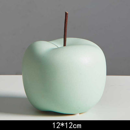 Matte Ceramic Apple Ornaments