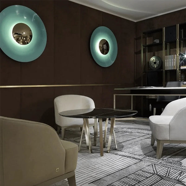 Minimalist Chrome UFO Wall Lamp