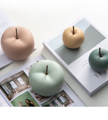 Matte Ceramic Apple Ornaments