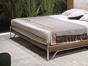 Gainsville Saddle Leather Platform Bed
