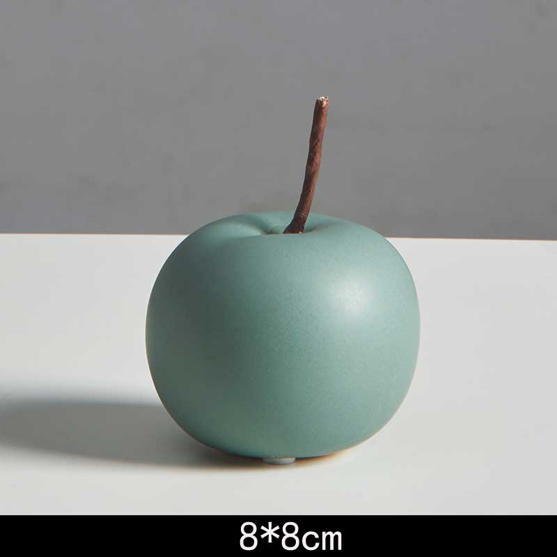 Matte Ceramic Apple Ornaments