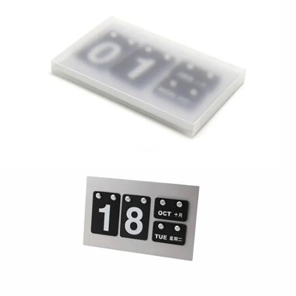 Vintage Metal Desktop Calendar