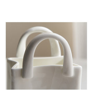 Ceramic Shopping Bag Shape Vase
