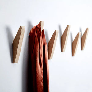 Angular Solid Wooden Wall Hanger