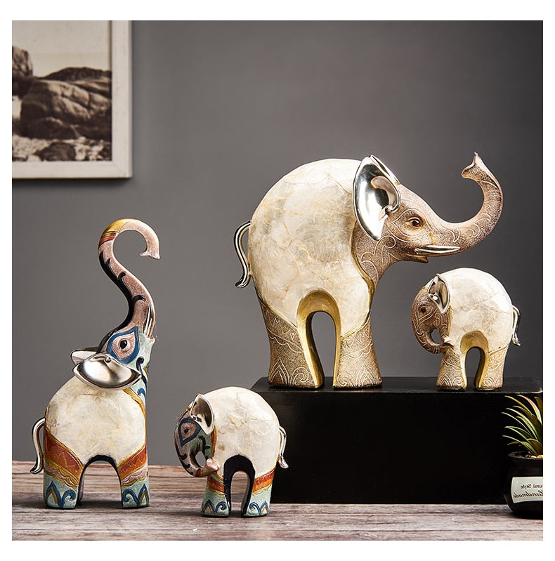 Modern Oriental Elephant Home Decor  Sculpture