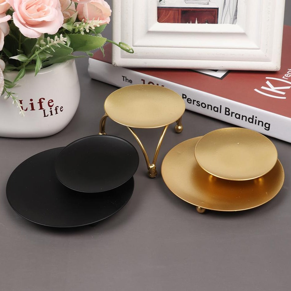 Iron Plate Candle Holder