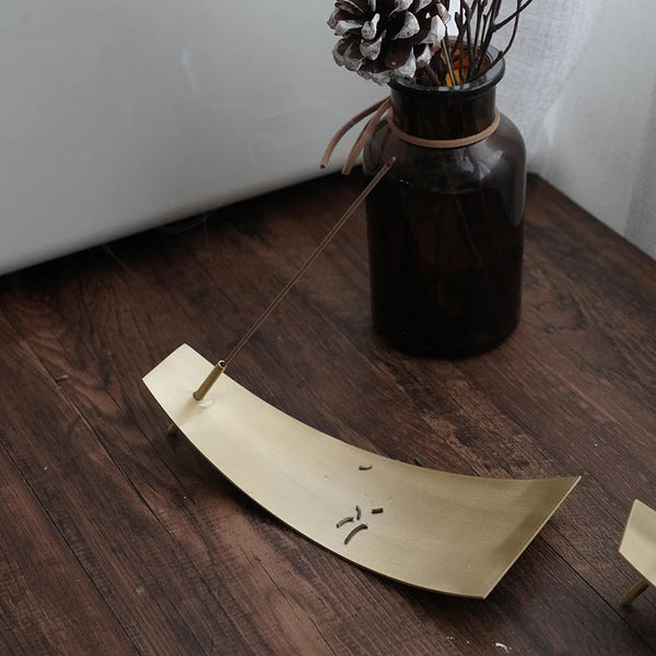 Nordic Bronze Plate Incense Holder