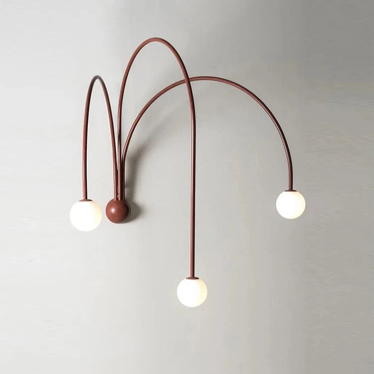 Italian Metal Branch Wall Lamp