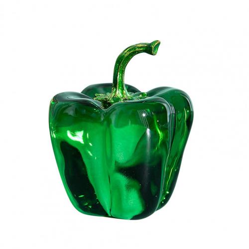 Handgefertigte Mini-Chili-Pfeffer-Kristallskulptur