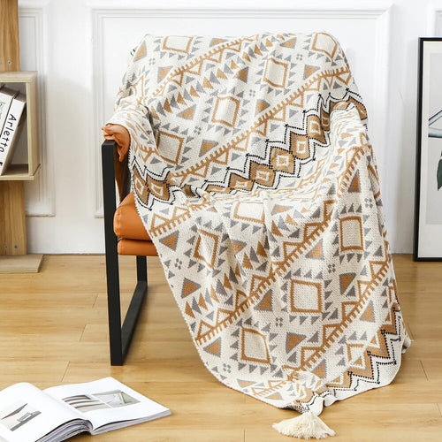 Retro-Überwurfdecke im Navajo-Stil