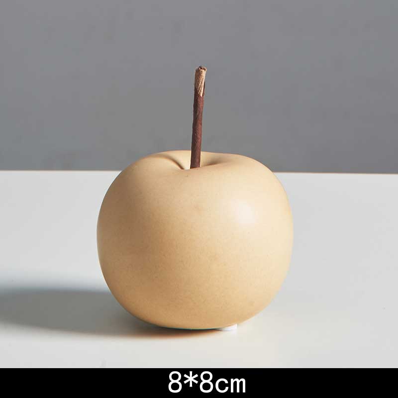 Matte Ceramic Apple Ornaments