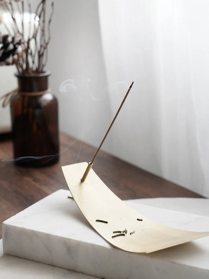 Nordic Bronze Plate Incense Holder