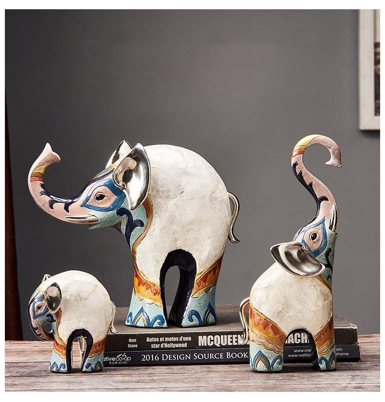 Modern Oriental Elephant Home Decor  Sculpture