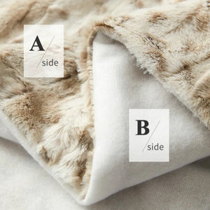 Schwere Leopardenmuster Fleecedecke