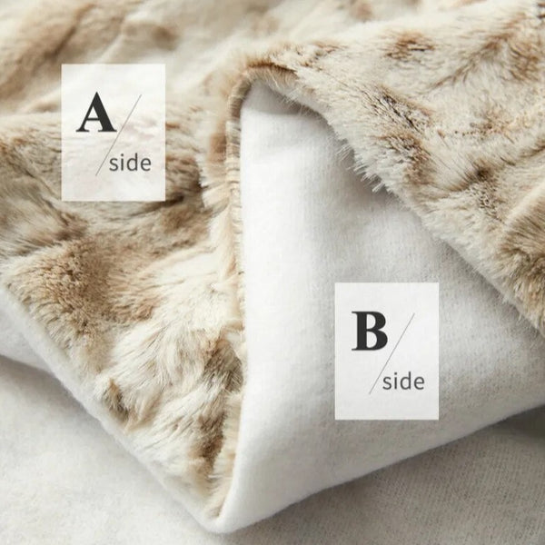 Schwere Leopardenmuster Fleecedecke