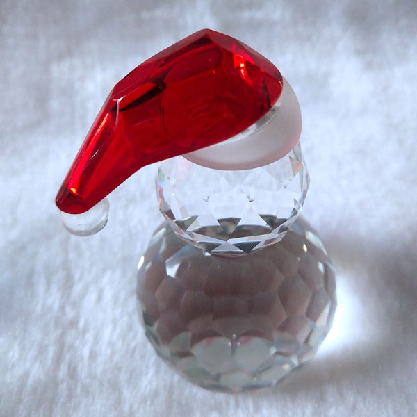 Solid Crystal Hand-Crafted Chrismas Holiday Snowman