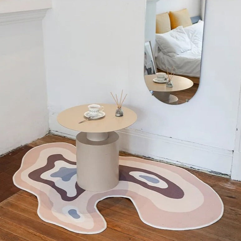 Irregular Abstract Art Area Flat Rug