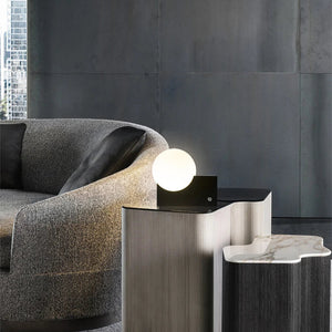 Chrome Metal Box Dimmable LED Table Lamp