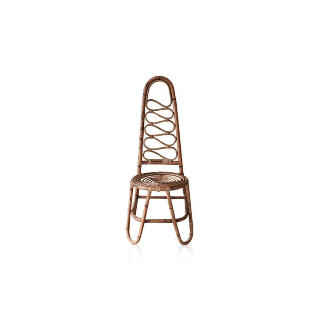 Yū Tokyo Hand-Crafted Japanese High Back Rattan Chair