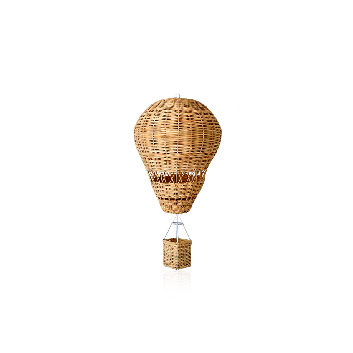 Handmade Rattan Woven Air Balloon Mobile Ornament