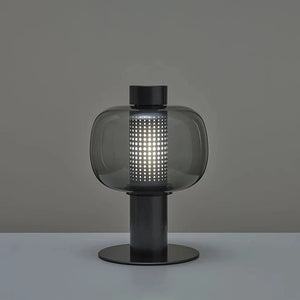 Lampe de table en verre à motif de pois de style hôtelier de luxe au design moderne