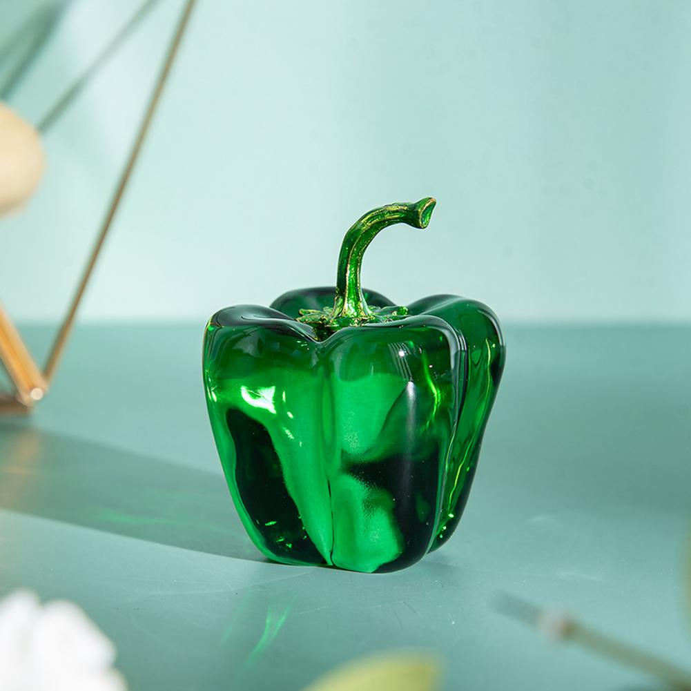 Mini Chili Pepper Crystal Hand-Crafted Sculpture