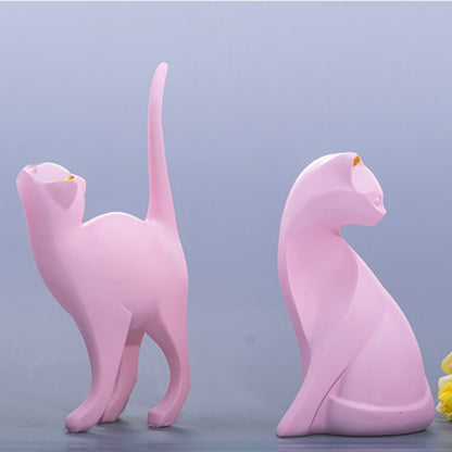 Pink Cat Sculpture