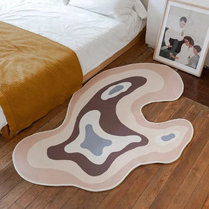 Irregular Abstract Art Area Flat Rug