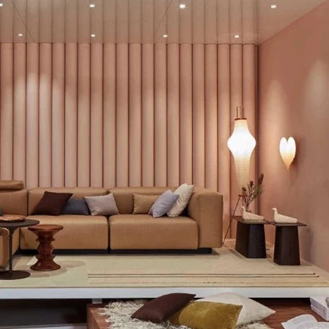 Lampadaire japonais en forme de vase en papier de riz de style Wabi-Sabi