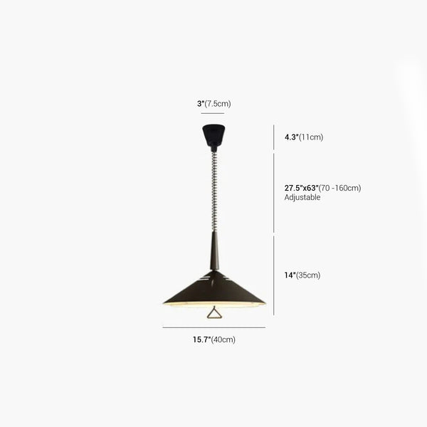 Lampe à suspension Twilight à plusieurs niveaux de conception danoise