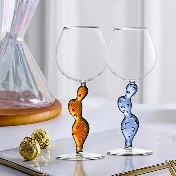 Verre à cactus en cristal de style Ichendorf