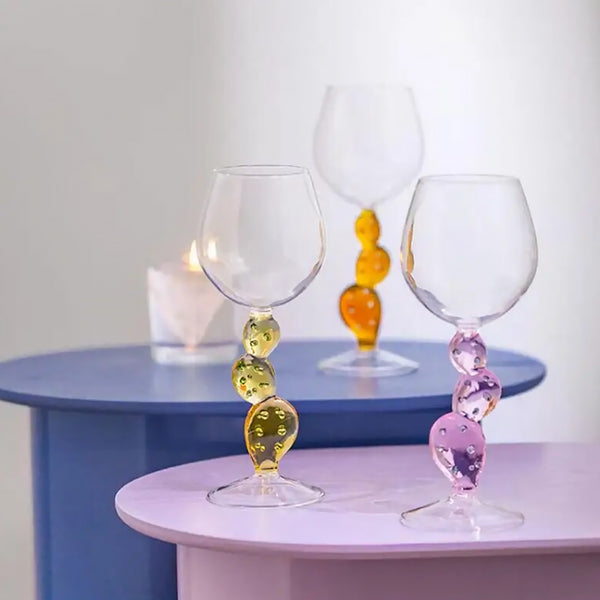 Verre à cactus en cristal de style Ichendorf