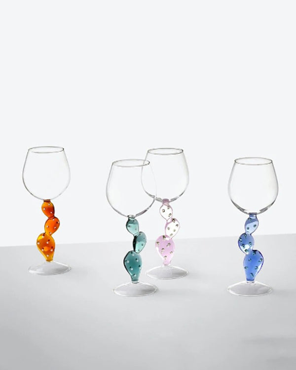 Verre à cactus en cristal de style Ichendorf